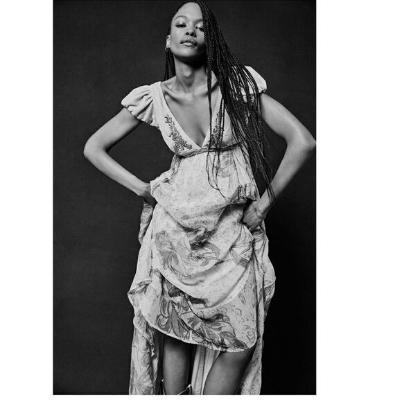 Free People Colette Maxi Dress/ size 10 - Picture 6 of 13